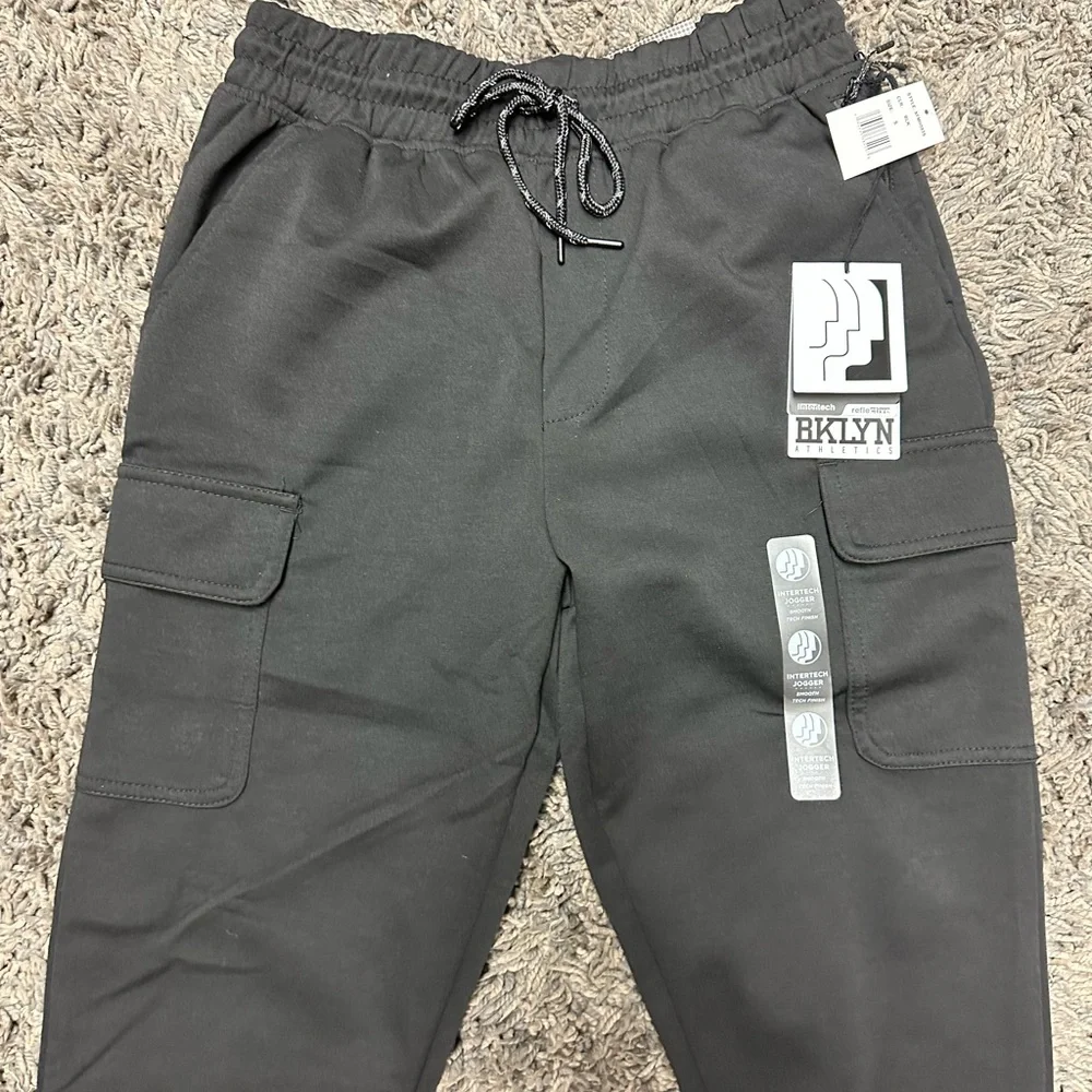 New Brooklyn Cloth Comfort Stretch Fleece Sweatpants Cargo Pocket Men’s <<238>>